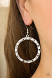 Hammer Time - Silver Paparazzi Earrings - Carolina Bling Boss