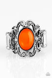 Pasadena Princess - Orange Paparazzi Ring - Carolina Bling Boss