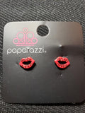 Rhinestone Lips Earrings - Multiple Colors Available - Carolina Bling Boss