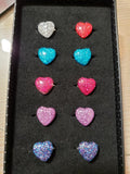 Glitter Heart Ring - Multiple Colors Available - Carolina Bling Boss