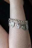 Garden Hearts - White Paparazzi Bracelet - Carolina Bling Boss