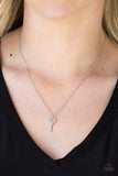 Key Figure - White Paparazzi Necklace - Carolina Bling Boss