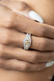 Celestial Crowns - Yellow Paparazzi Ring