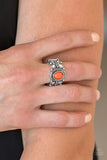 Butterfly Belle - Orange Paparazzi Ring