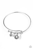 Gracefully Graceful - White Paparazzi Bracelet - Carolina Bling Boss