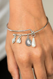Gracefully Graceful - White Paparazzi Bracelet - Carolina Bling Boss