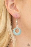 Look High and GLOW - Blue Paparazzi Earrings - Carolina Bling Boss