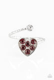Rhinestone Heart Ring - Multiple Colors Available - Carolina Bling Boss