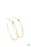 Unregulated - Gold Hoop Paparazzi Earrings