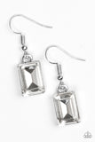 Dining With Divas - White Paparazzi Earrings - Carolina Bling Boss