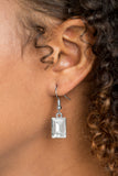 Dining With Divas - White Paparazzi Earrings - Carolina Bling Boss