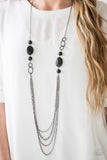GLAMMED By Association - Black Paparazzi Necklace - Carolina Bling Boss