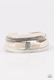 Glamour-azzi - White Paparazzi Bracelet - Carolina Bling Boss