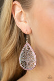 Fleur de Fantasy - Pink Paparazzi Earrings