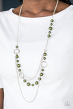 Party Dress Princess - Green Paparazzi Necklace - Carolina Bling Boss
