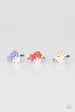 Rhinestone & Flower Ring - Multiple Colors Available - Carolina Bling Boss