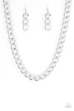 Heavyweight Champion - Silver Paparazzi Necklace
