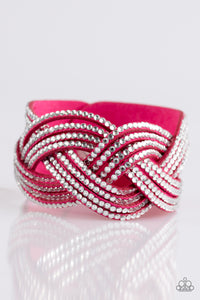 Big City Shimmer - Pink Paparazzi Wrap Bracelet - Carolina Bling Boss