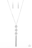 Triple Shimmer - White Paparazzi Necklace