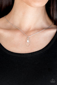 City Gem - White Paparazzi Necklace - Carolina Bling Boss