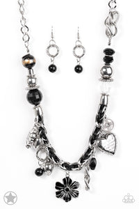 Charmed, I Am Sure - Black Paparazzi Necklace - Carolina Bling Boss