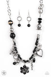 Charmed, I Am Sure - Black Paparazzi Necklace - Carolina Bling Boss