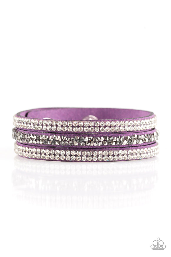 Mega Glam - Purple Paparazzi Bracelet - Carolina Bling Boss