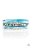 Mega Glam - Blue Paparazzi Bracelet - Carolina Bling Boss