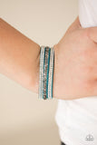 Mega Glam - Blue Paparazzi Bracelet - Carolina Bling Boss