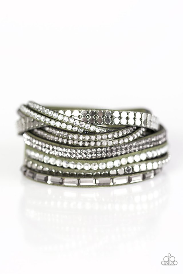 Paparazzi green wrap bracelet discount