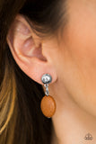 Stone Cliffs - Brown Paparazzi Earrings - Carolina Bling Boss