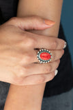 Mineral Movement - Red Paparazzi Ring