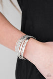 See A Pattern - Silver Paparazzi Bracelet - Carolina Bling Boss