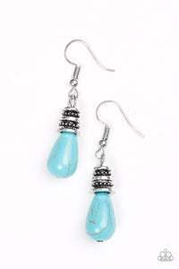 Stone Storms - Blue Earrings - Carolina Bling Boss