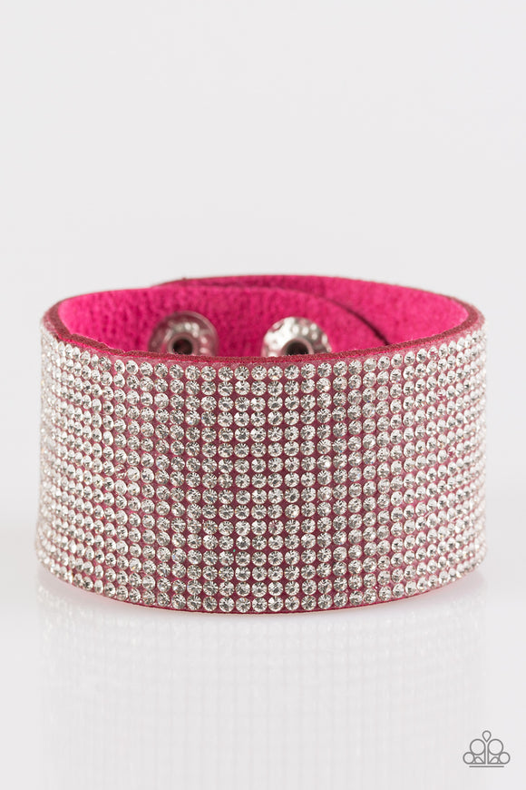 Roll With The Punches - Pink Paparazzi Bracelet - Carolina Bling Boss
