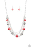 5th Avenue Romance - Red Paparazzi Necklace