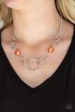 Lead Role - Orange Paparazzi Necklace