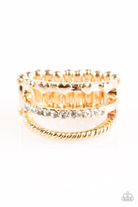 Dear To My Heart - Gold Paparazzi Ring - Carolina Bling Boss