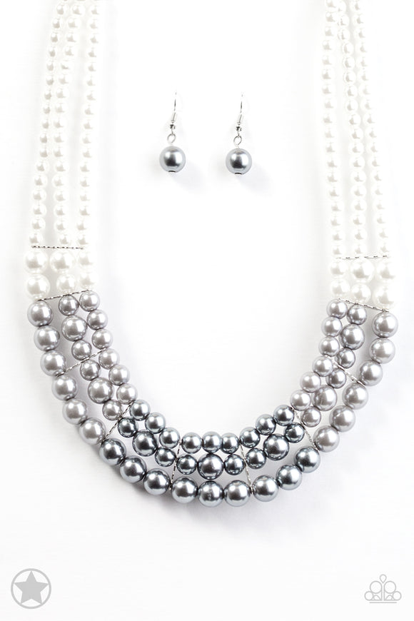 Lady In Waiting - Silver Paparazzi Necklace - Carolina Bling Boss