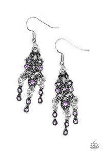 Spring Bling - Purple Paparazzi Earrings - Carolina Bling Boss