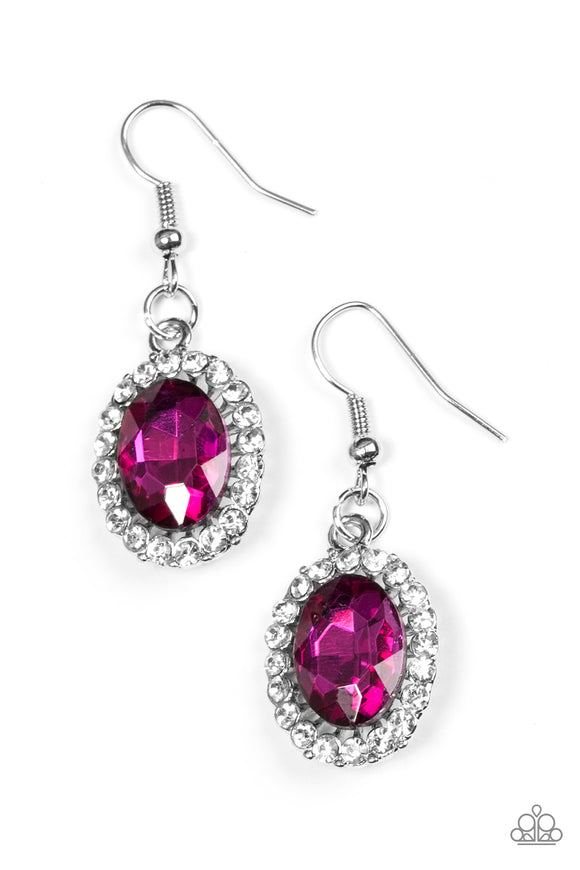 The FAME Of The Game - Pink Paparazzi Earrings - Carolina Bling Boss