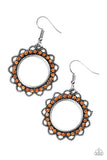 Bring Your Tambourine - Orange Paparazzi Earrings - Carolina Bling Boss