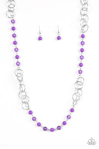 Dreamy Discovery - Purple Paparazzi Necklace - Carolina Bling Boss