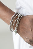 Colorfully Chromatic - Silver Paparazzi Bracelet - Carolina Bling Boss