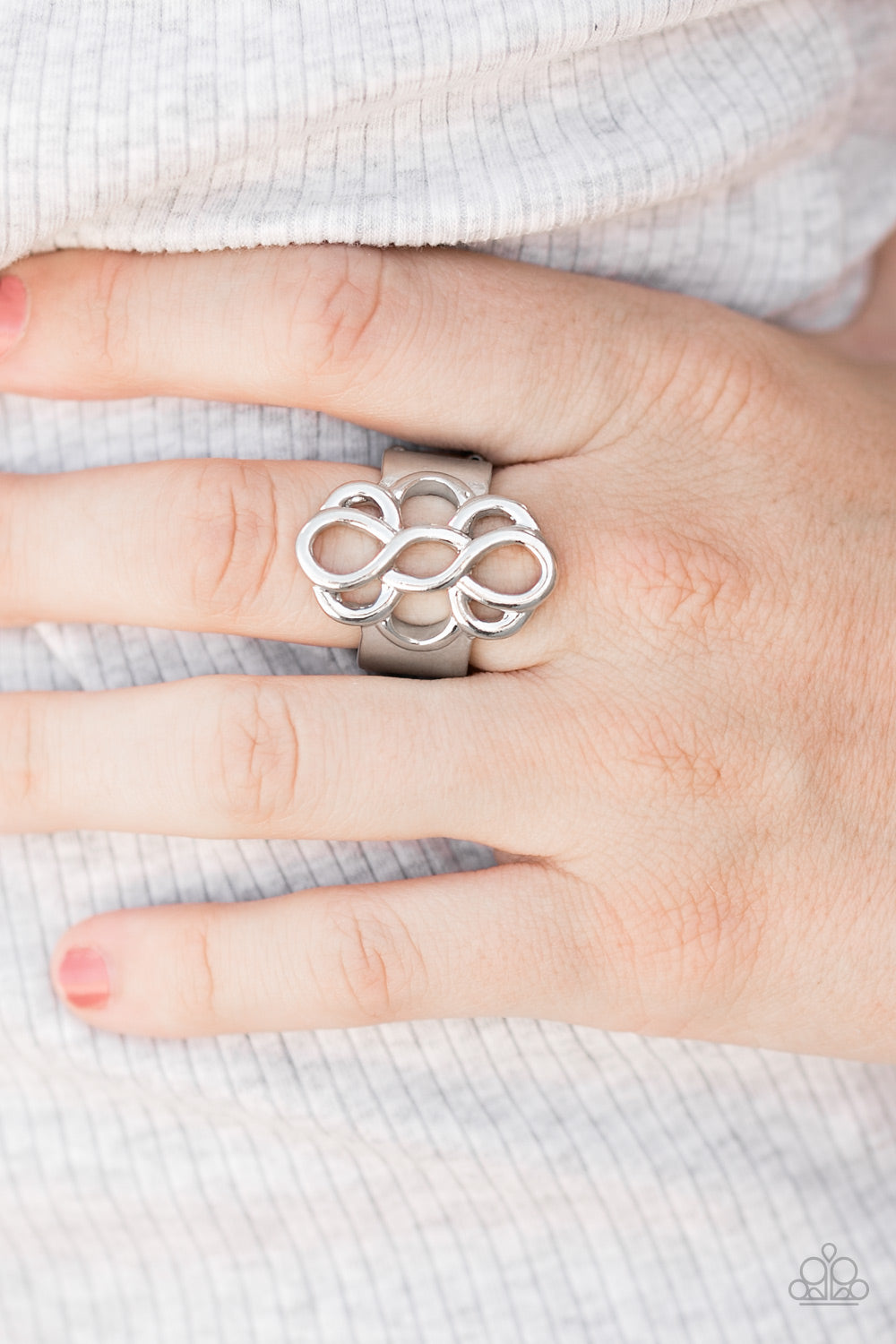 Breathe It All In Silver Paparazzi Ring
