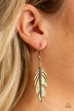 Lookin Fly - Brass Paparazzi Earrings - Carolina Bling Boss