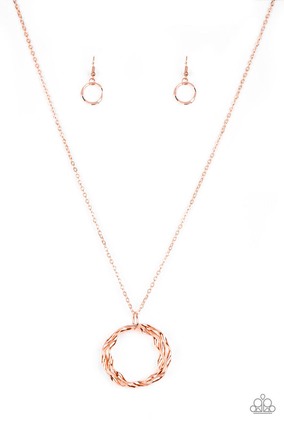 Millennial Minimalist - Copper Paparazzi Necklace