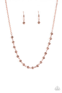 Roadside Roses - Copper Paparazzi Necklace - Carolina Bling Boss
