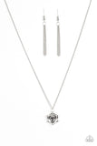 Primrose Path - Silver Paparazzi Necklace - Carolina Bling Boss