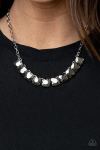 Radiance Squared - Silver Paparazzi Necklace